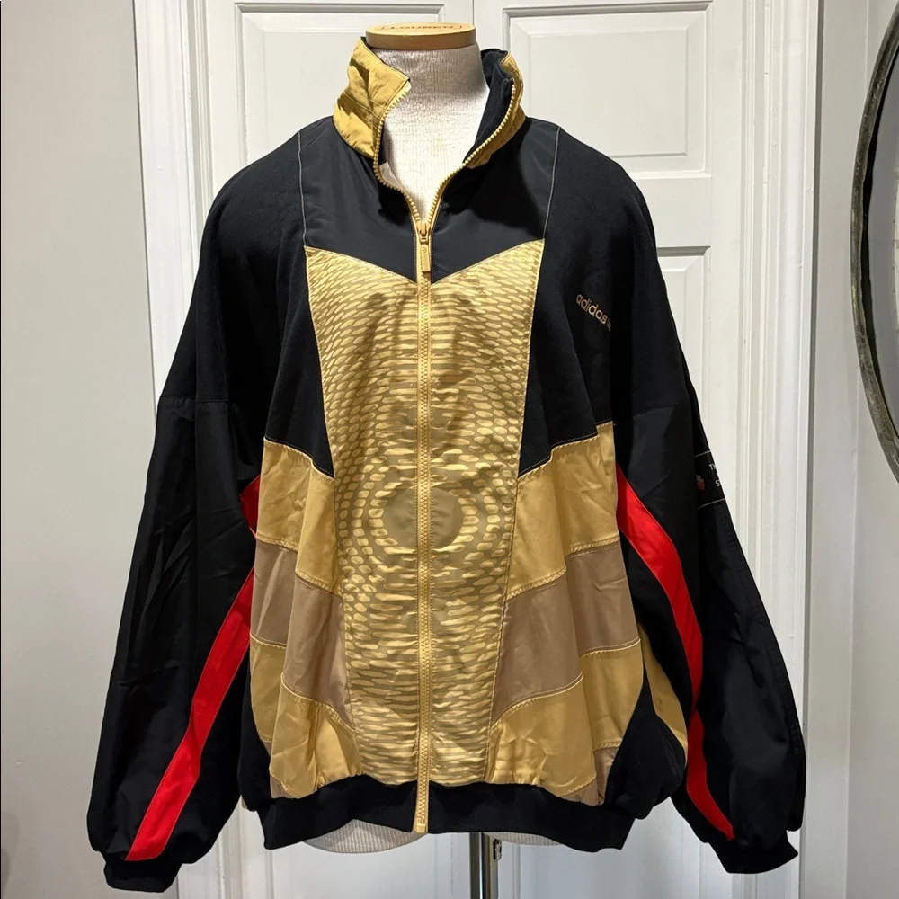 Adidas X Midwest Kids size large black, gold, and red track jacket - Picture 3 of 13